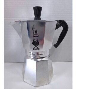 Bialetti Moka Express 6 Cup Stovetop Espresso Maker Aluminum Made in Italy R39